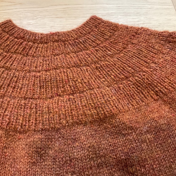 Warm Rust Crew Neck Sweater - Picture 5 of 6